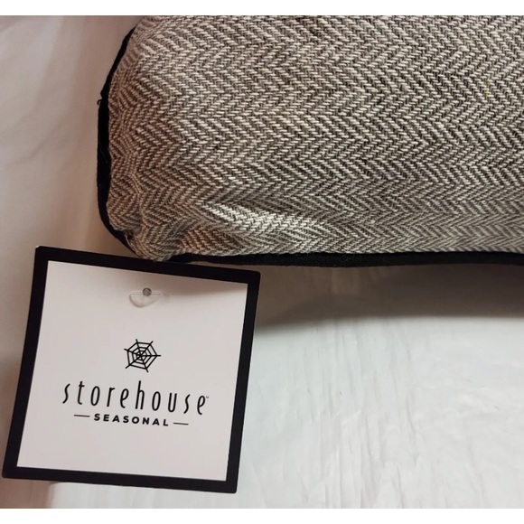 Storehouse Halloween Skeleton Coffin Body Pillow XL Gray Cushion 17" x 35" - Picture 8 of 10